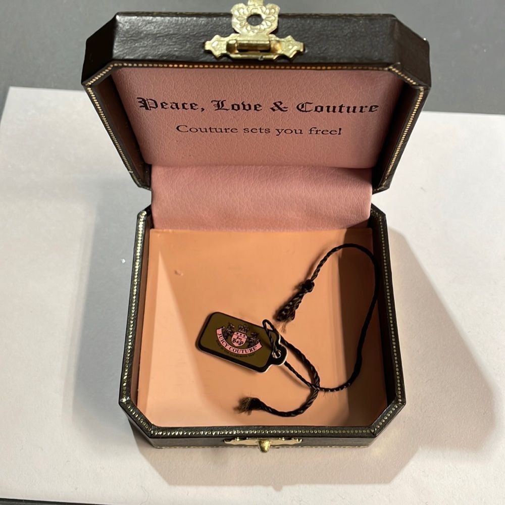 Juicy Couture Jewelry Box Brown Gold Vintage